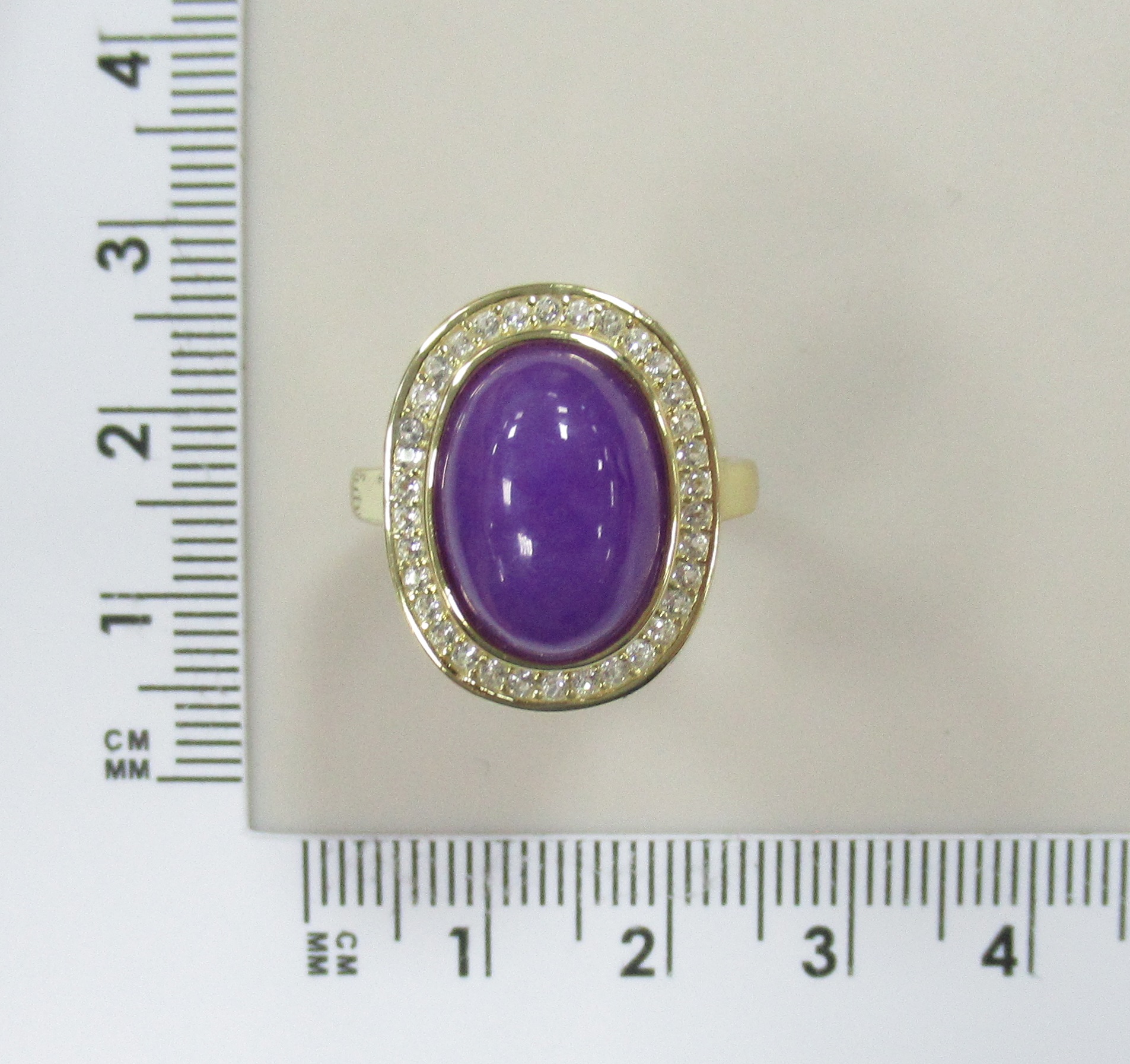 Серебряное кольцо с лавандовым жадеитом